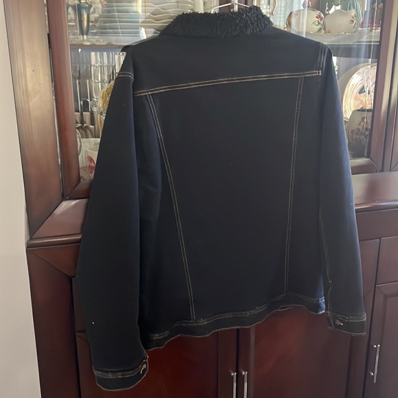 Mens z black denim jacket with Sherpa lining! - Picture 3 of 3